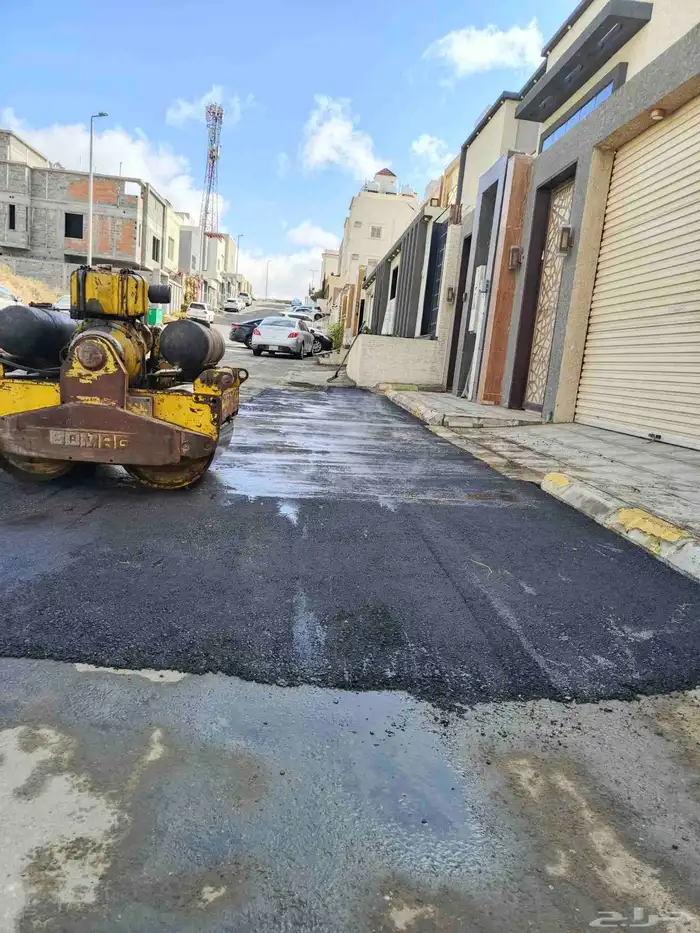 مقاول اسفلت زفلت حار مقشوط اعمال تخطيط مواقف 1