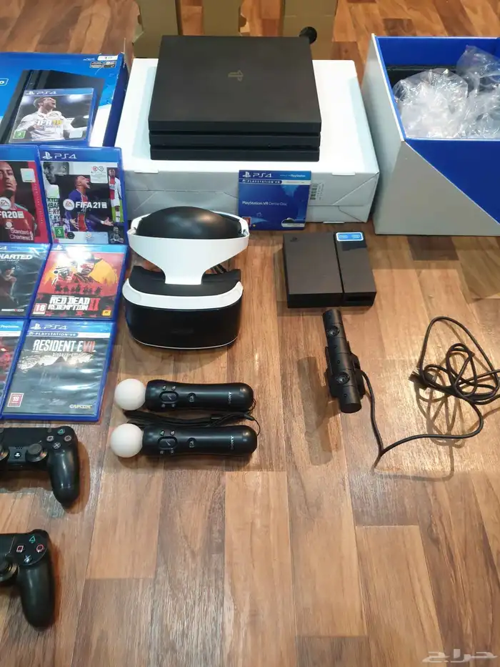 بلايستيشن سوني 4 PRO برو مع نظارة VR 9
