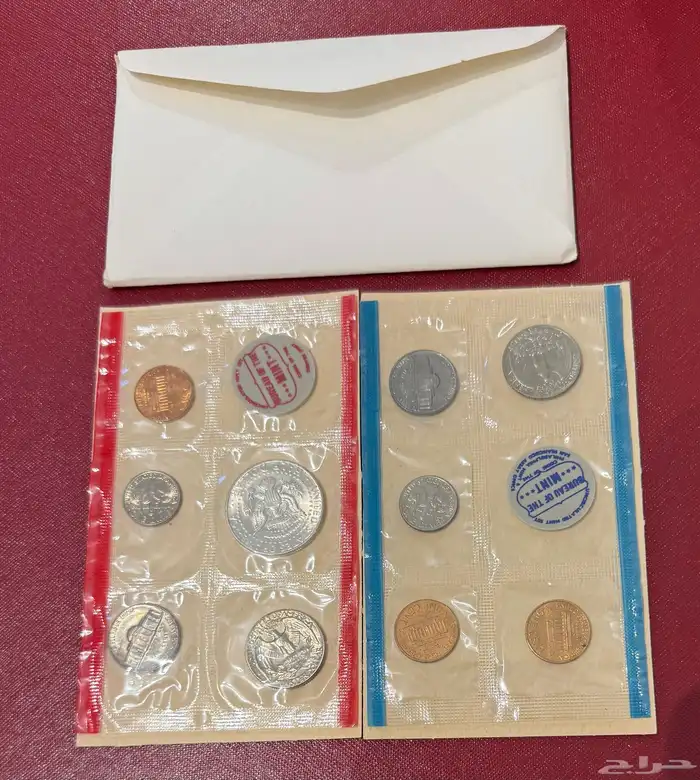 عملات معدنية أمريكية مجموعة عام 1968 P D فيلادلفيا ودنفر 5