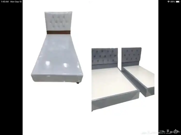 سرير خشب نفر واحد و نفر نص جلد جديد 3