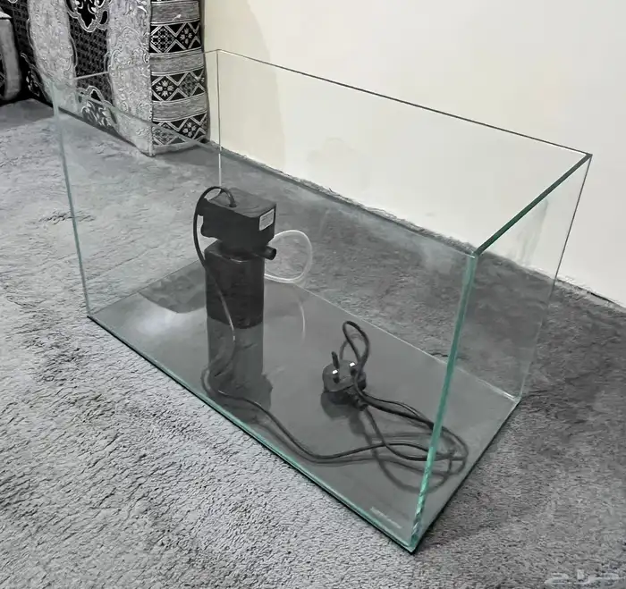 حوض سمك شفاف مع اكسجين 0