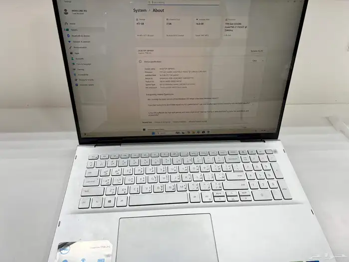لابتوب dell معالج i7 رام 16 جيل 11 3