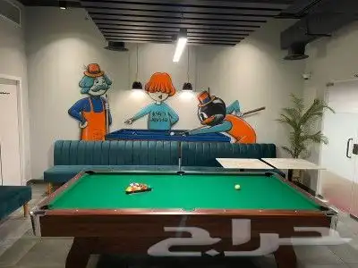 بلياردو كافة مقاسات والوان 7و8و9قدم فرفيرة تنس 5