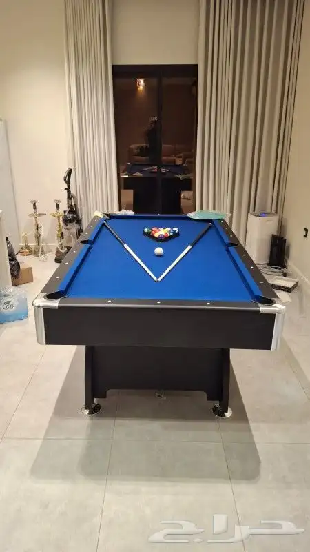 بلياردو كافة مقاسات والوان 7و8و9قدم فرفيرة تنس 10