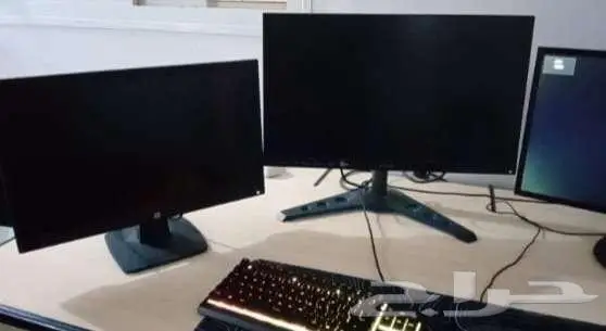 بي سي قيمنق سيت اب كامل 3 شاشات وكامل ملحقاته 4