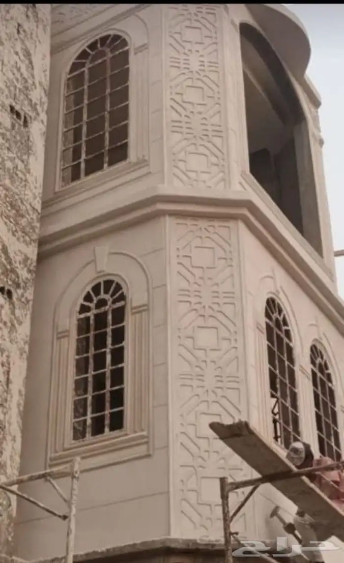 لياسه ملونه وديكورات اسمنتيه بديل الحجر الطبيعي 6