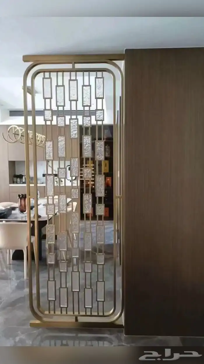 ديكورات بارتشن خشب حديد 3