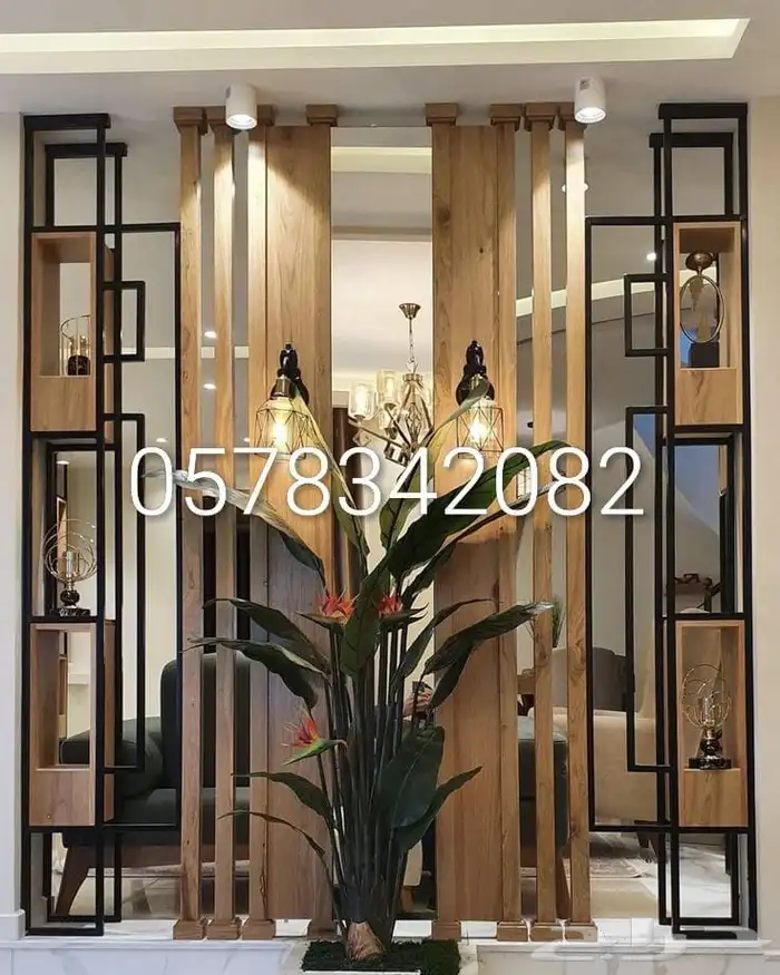 ديكورات بارتشن خشب حديد 0