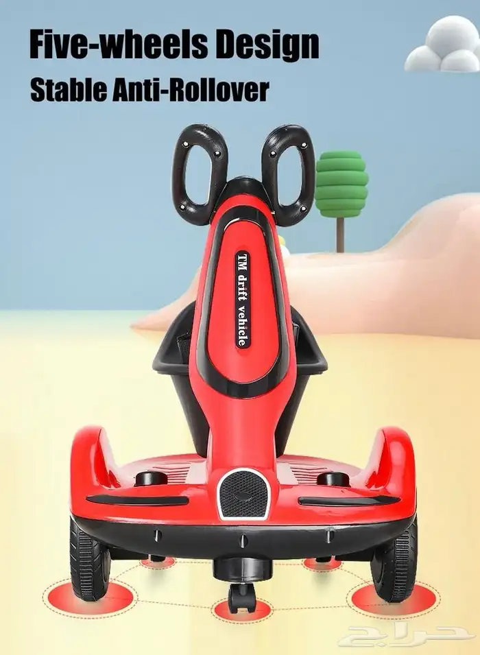 سكوتر الهبة للاطفال - سكوتر اطفال كهربائي مع ريموت تحكم 16