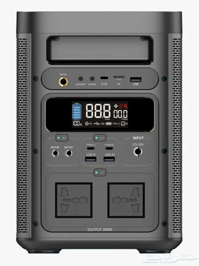 مولد طاقة بطارية مدمج بسماعة 7