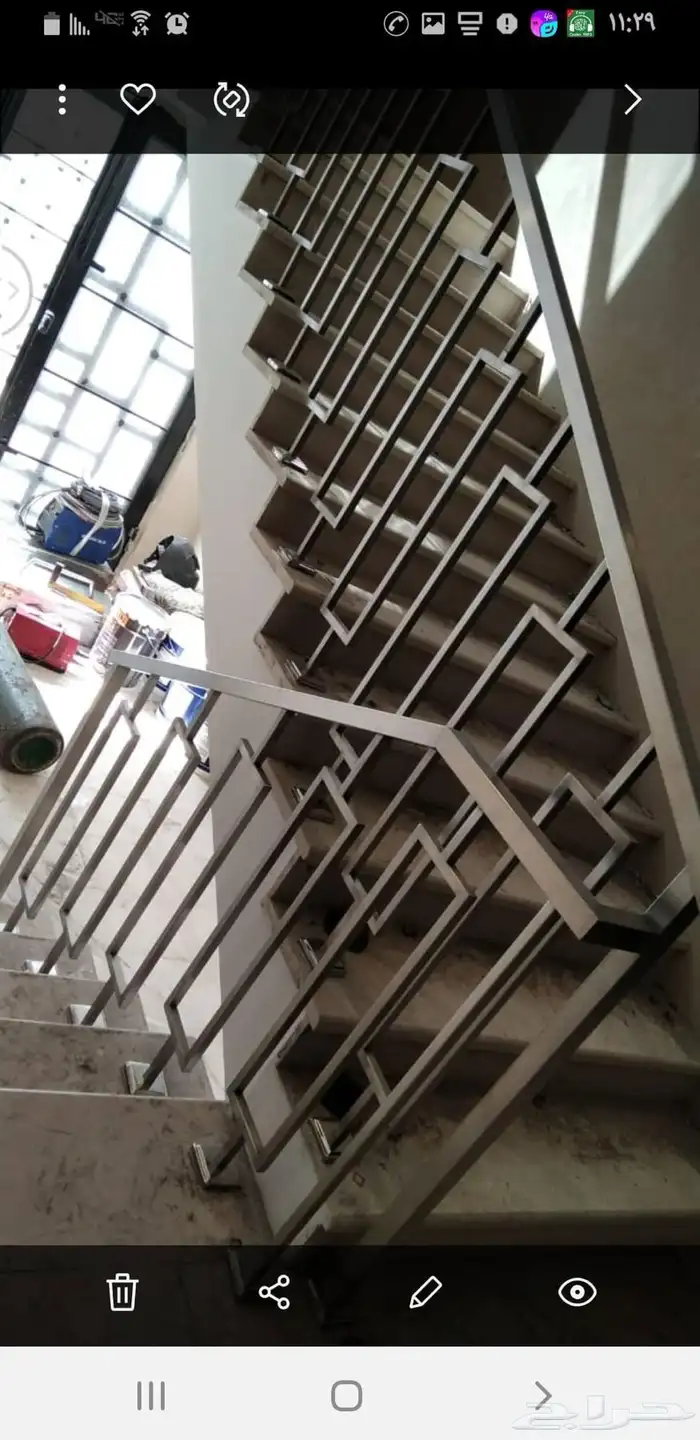 درابزين استيل 45