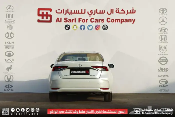 تويوتا كورلا XLI جنوط محرك 2.0 2025 اقساط بنوك وشركات 5
