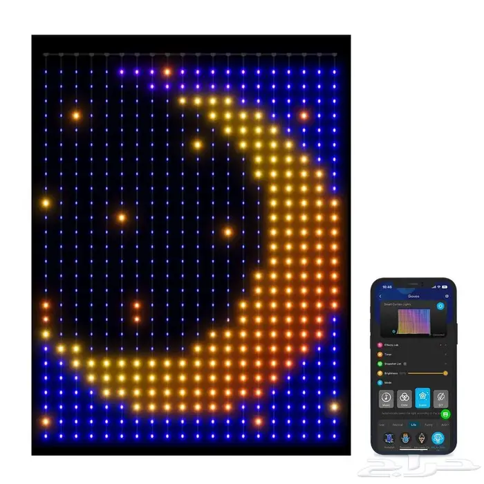 قوفي اضاءة ستارة ذكية Govee Curtain Light 7