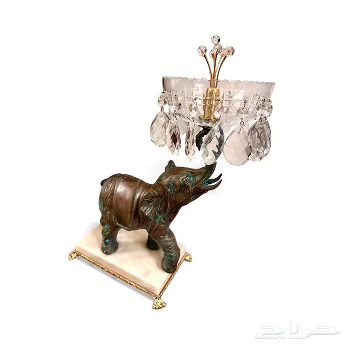 صحن كريستال بقاعدة من البرونز 1