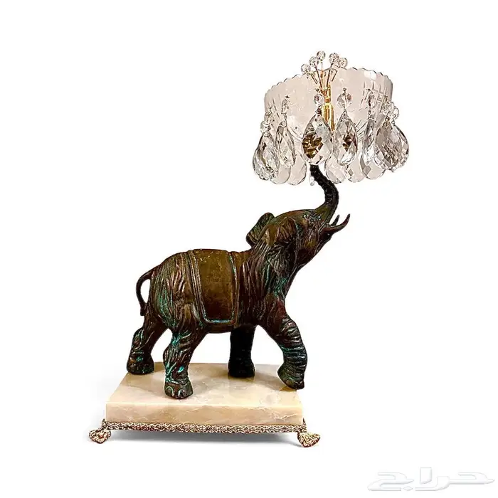 صحن كريستال بقاعدة من البرونز 0