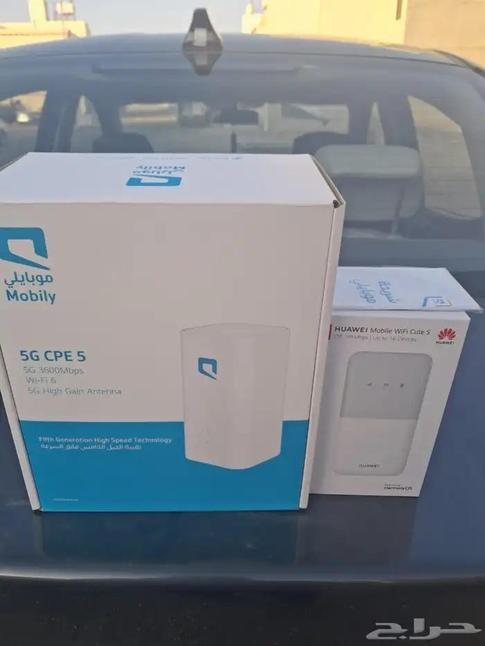 رواتر موبايلي 5g مع شريحه نت لا محدود 0