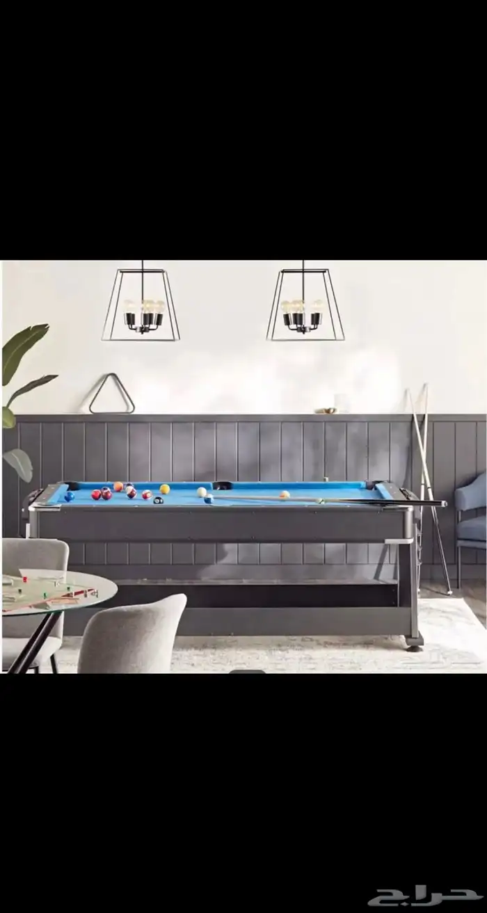 طاولة العاب متعددة 4 في 1 بلياردو   هوكي   تنس   طاولة طعام 5
