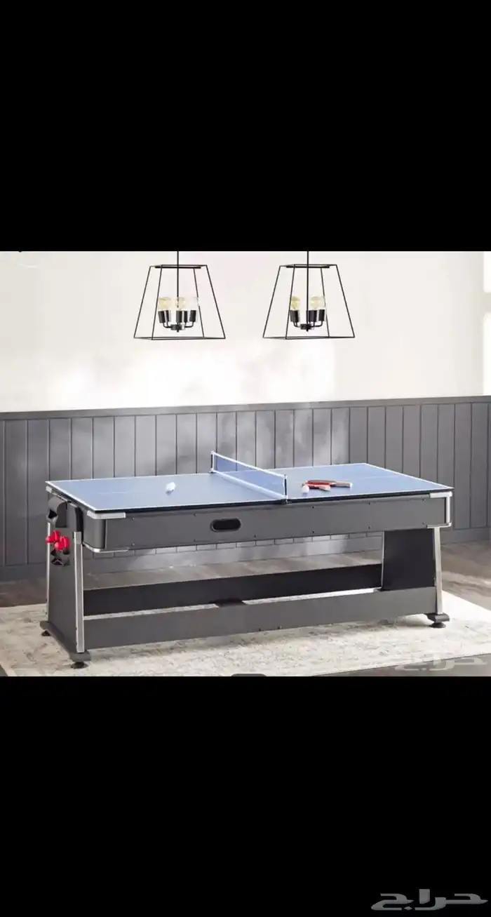 طاولة العاب متعددة 4 في 1 بلياردو   هوكي   تنس   طاولة طعام 2