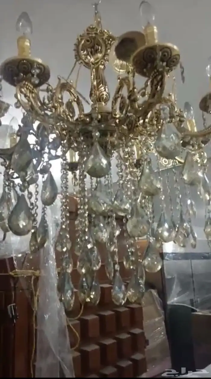 نجف ثريات نحاس حجم كبير ووسط 0