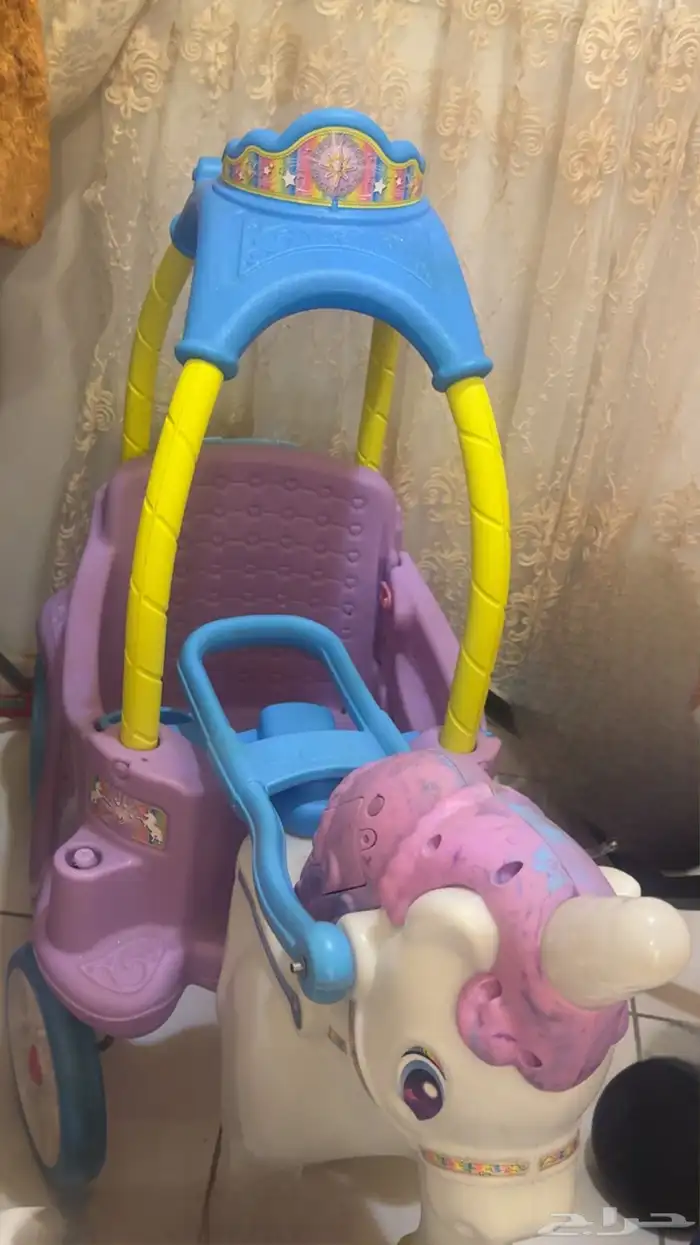 عربية يونكورن و كرسي طعام 0