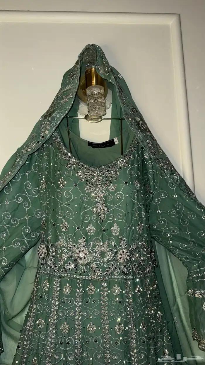 فستان هندي جدي ازياء عروس ملابس حنه جلوة بحريني جيزاني فستا 10