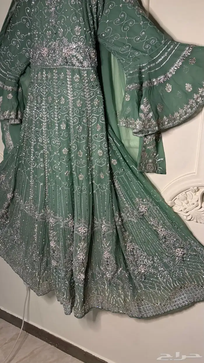 فستان هندي جدي ازياء عروس ملابس حنه جلوة بحريني جيزاني فستا 3