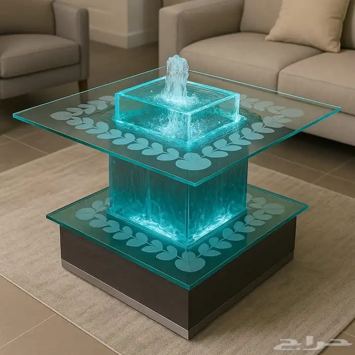 طاوله مائيه عباره عن طاوله و نافوره. تناسب الفنادق 6