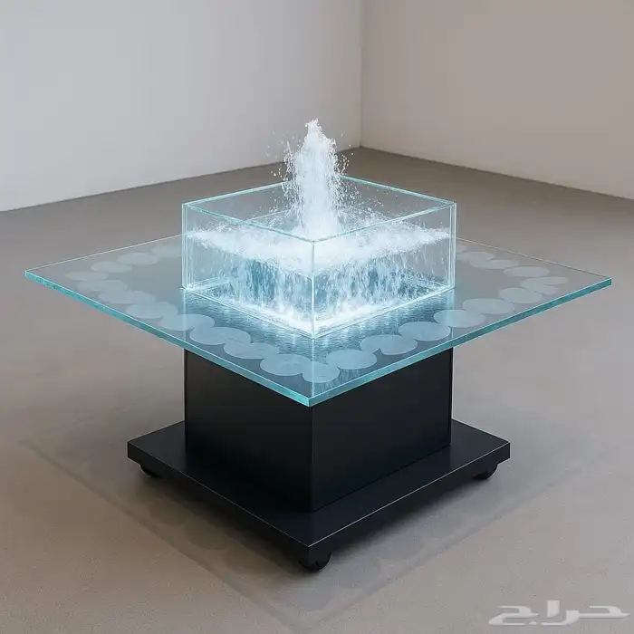 طاوله مائيه عباره عن طاوله و نافوره. تناسب الفنادق 0