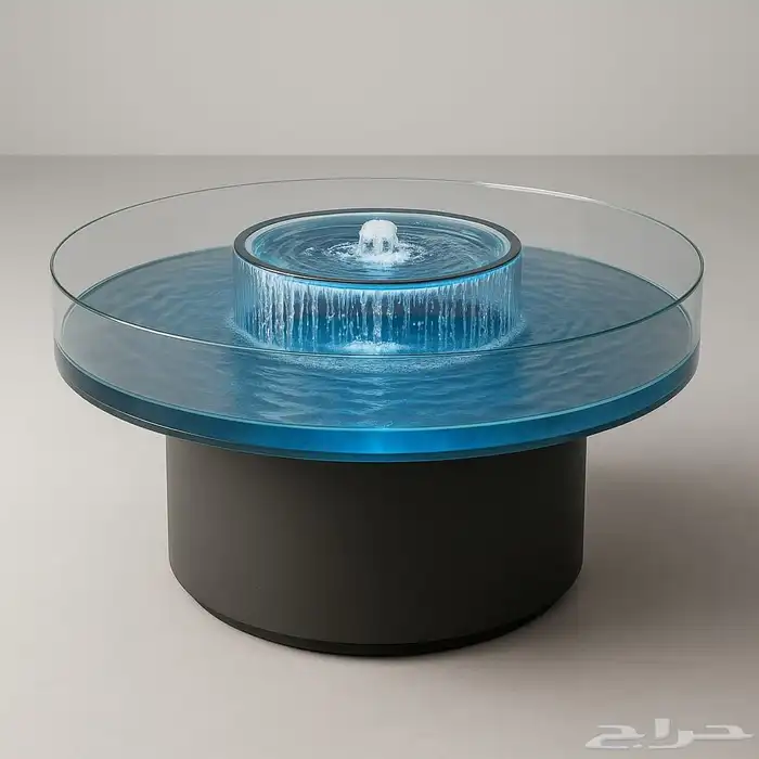 طاوله مائيه عباره عن طاوله و نافوره. تناسب الفنادق 4