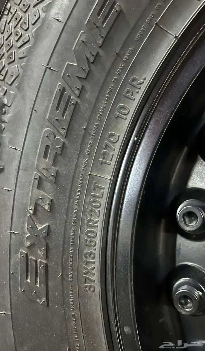 جنوط بلاك راينو اصلية مقاس 20 مع كفرات 37 انش 4