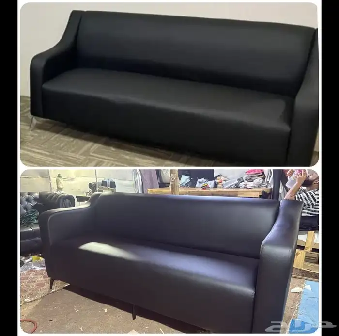 جديد كنب مكتبي جلد متوفر كل الوان سعر جملة 17