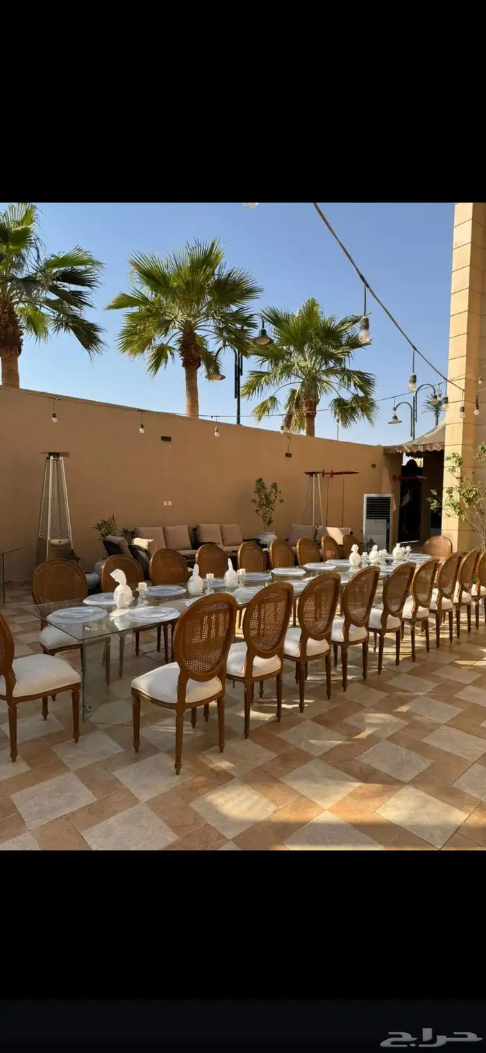 للحفلات والمناسبات قهوجينن وصبابين كراسي بنوعها اطولات بأنوا 6