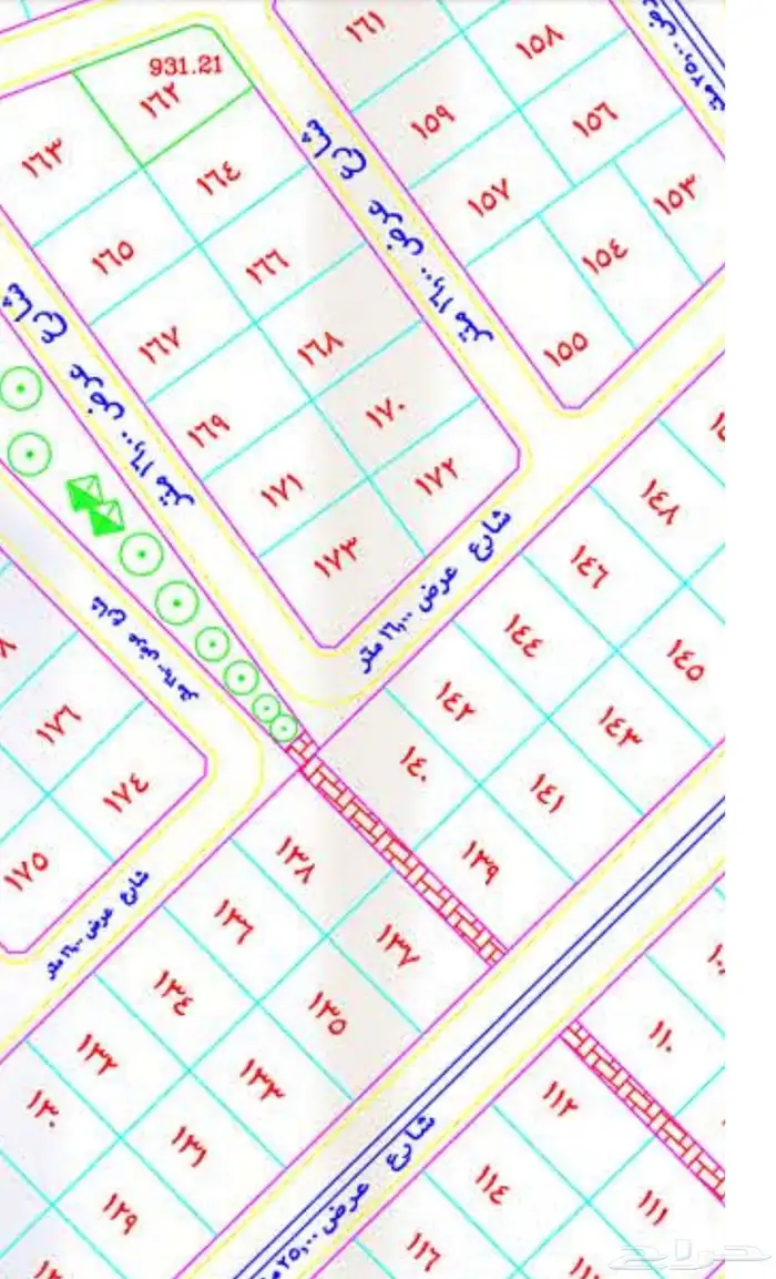 للبيع ارض مساحه 900 جوهرة العروس جزء 1 ت 0