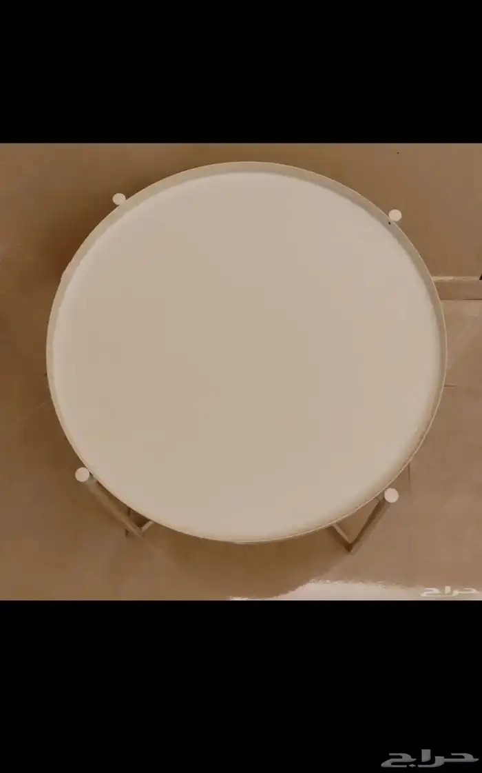 طاولة جانبية بصينية بيضاء GLADOM 1