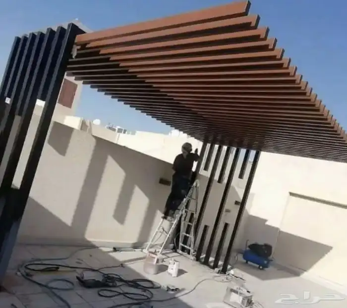 مظلات سيارات وسواتر بيوت الشعر 9