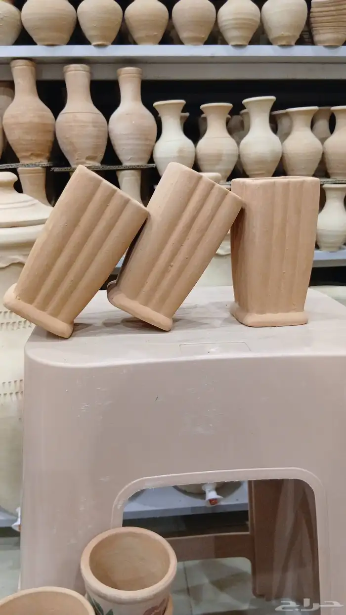 كسات فخار جميع المقسات ولاحجام مؤسسةخيمه وفخار للوزم الرحلات 4