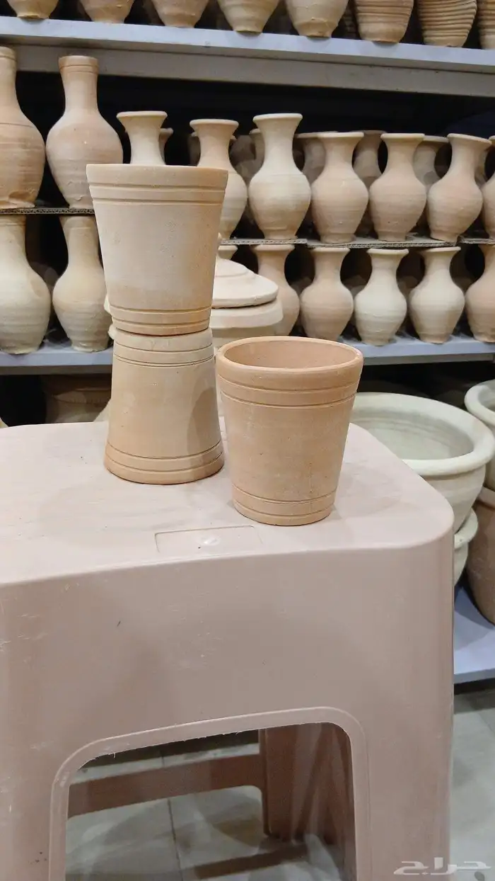كسات فخار جميع المقسات ولاحجام مؤسسةخيمه وفخار للوزم الرحلات 6
