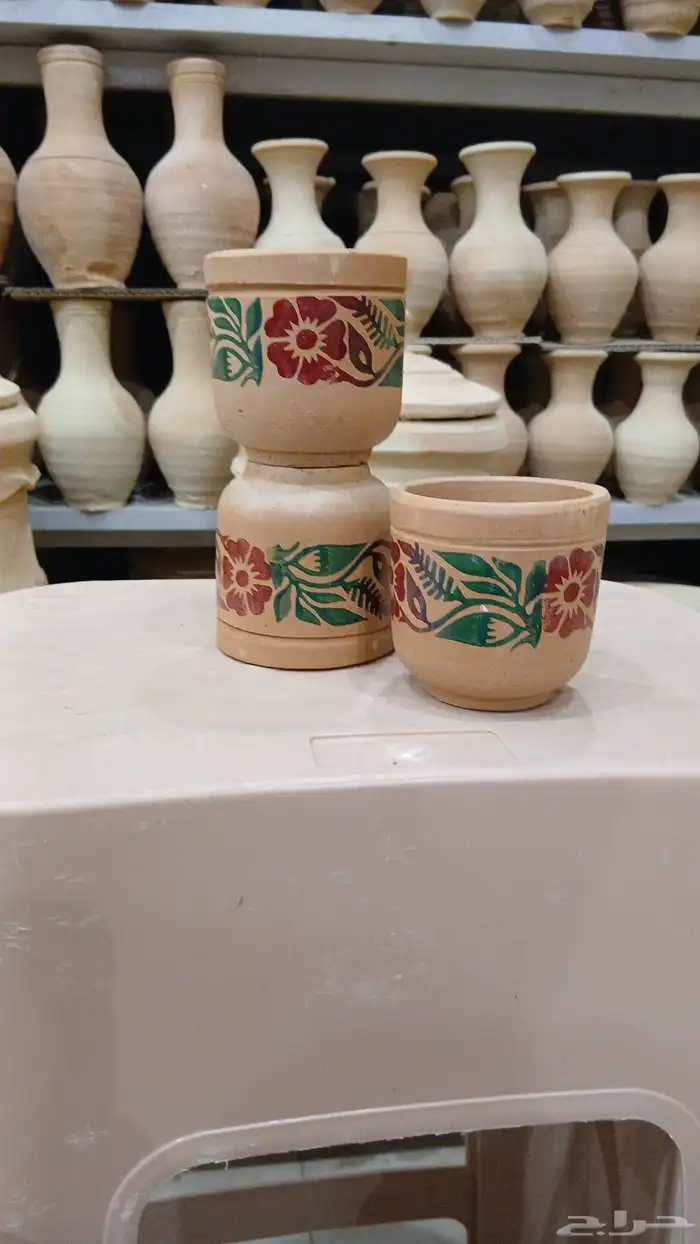 كسات فخار جميع المقسات ولاحجام مؤسسةخيمه وفخار للوزم الرحلات 7