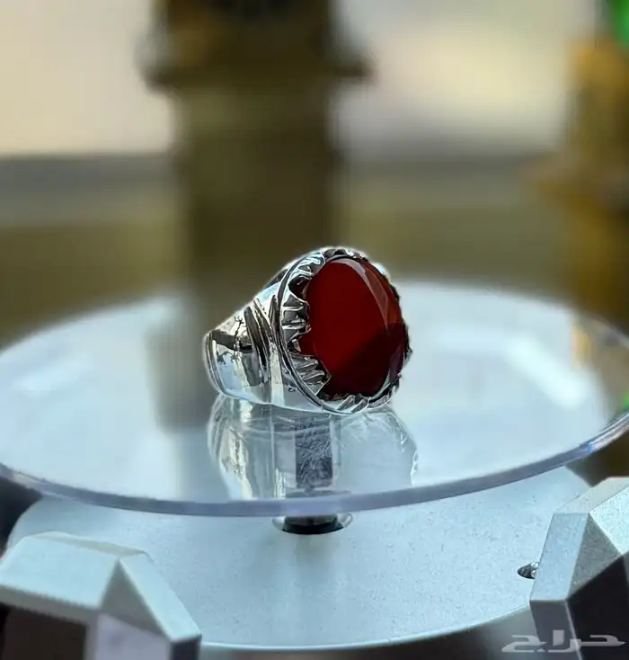 خاتم عقيق يماني كبدي بصياغة محلية راقية-199 ريال فقط 2