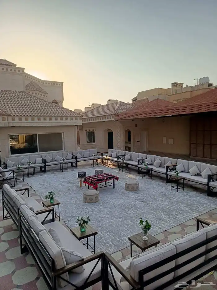 تاجير كراسي وطاولات وفرشات وجلسات شعبيه وجلسات مغربيه 8