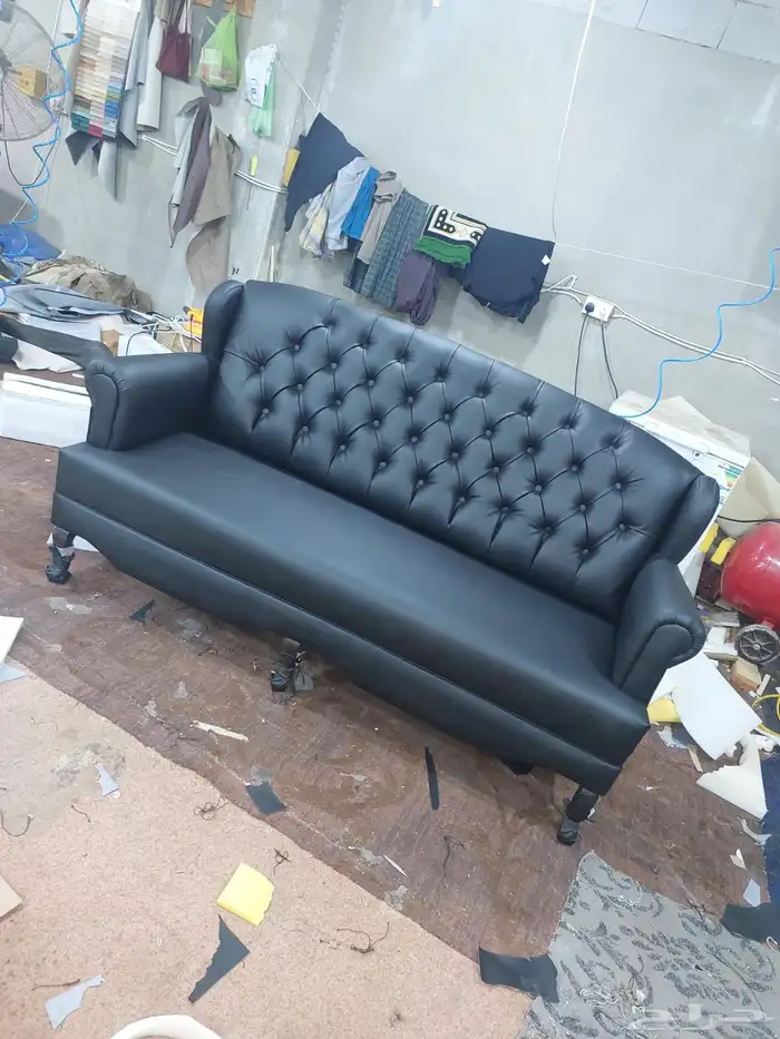 كنب جلد مكتبي مادل ملكي فخم و في كل موديلات و الوان موجود 5