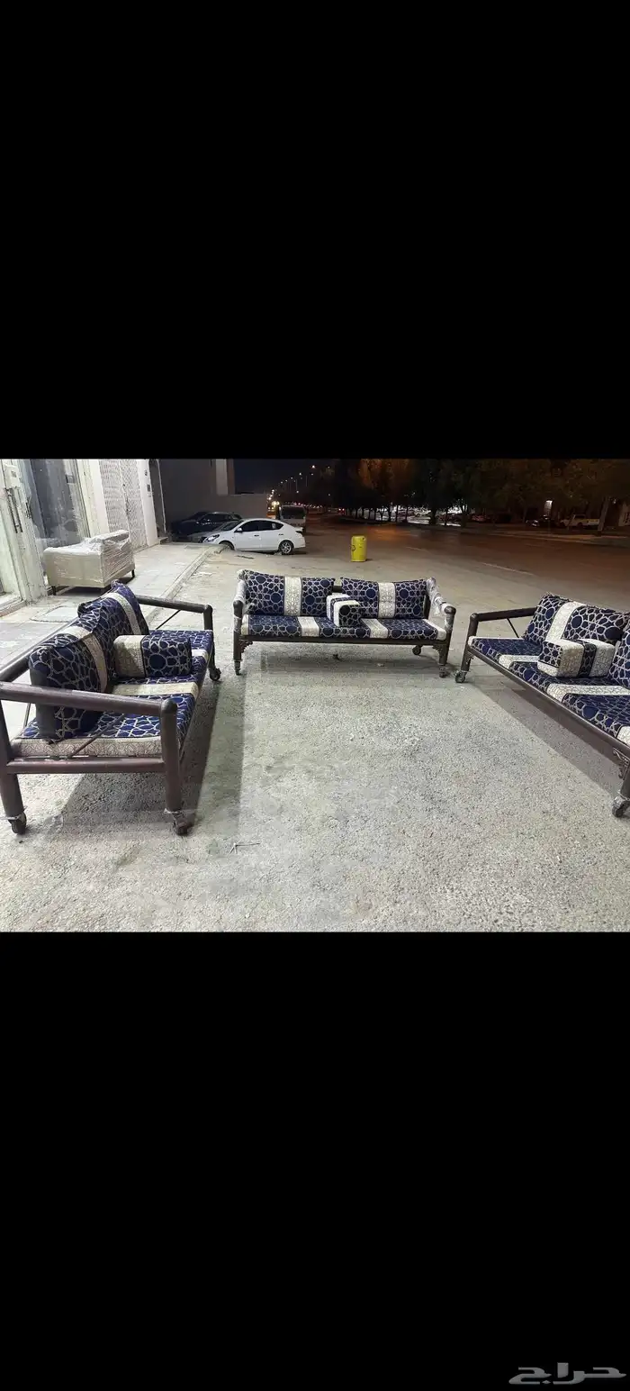 جلسات خارجيه حديد خشب 1