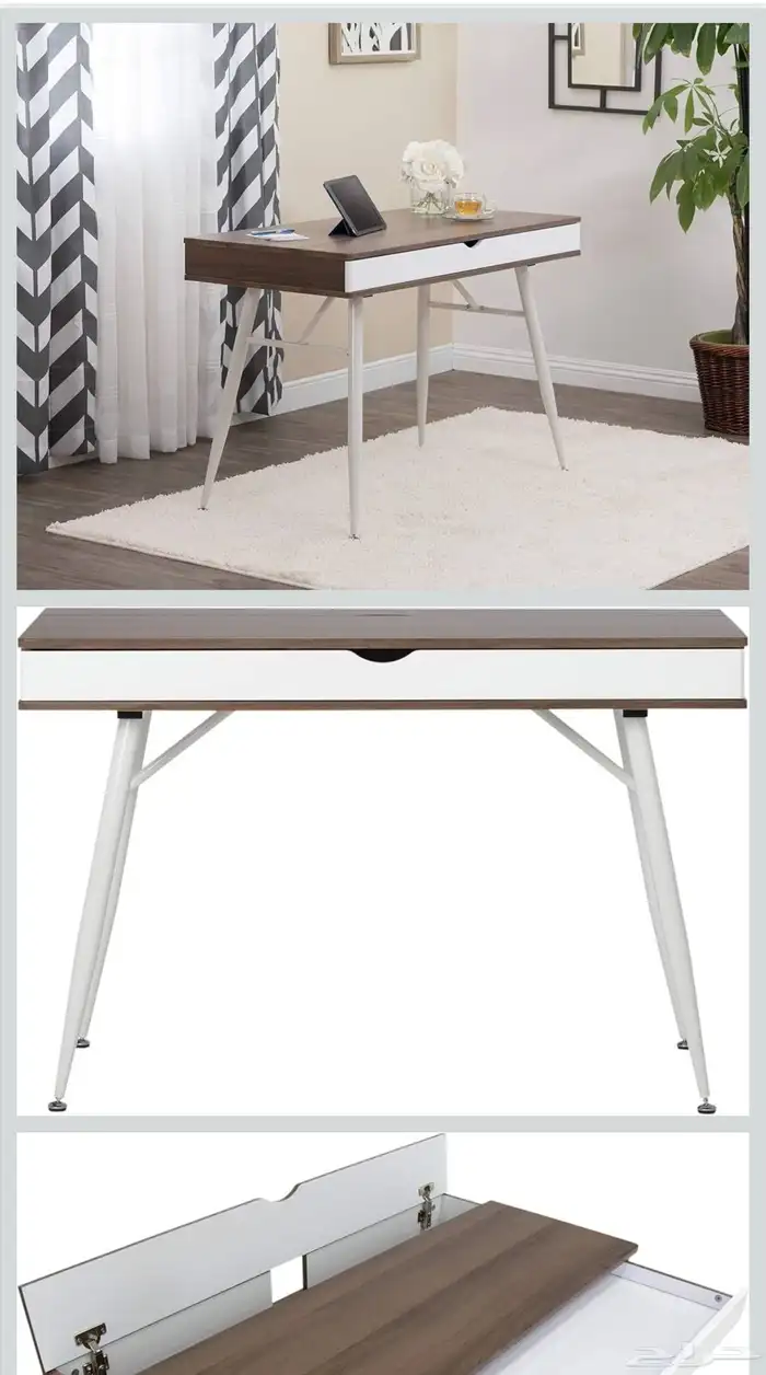 ستوديو ديزاينس نوك مودرن طاولة كمبيوتر Calico Designs Nook 4