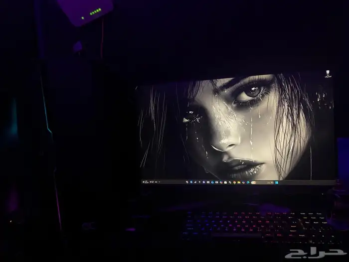 بي سي RTX4070 قيمنق للبيع مع شاشه قيمنق 380 hz 0
