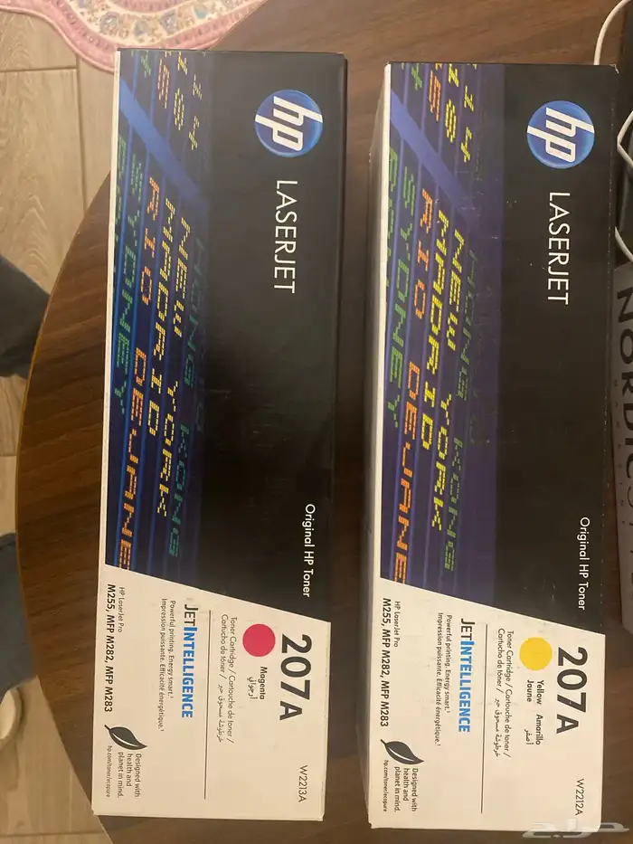 خرطوش مسحوق حبر اصلي من hpلون اصفر وارجواني 0