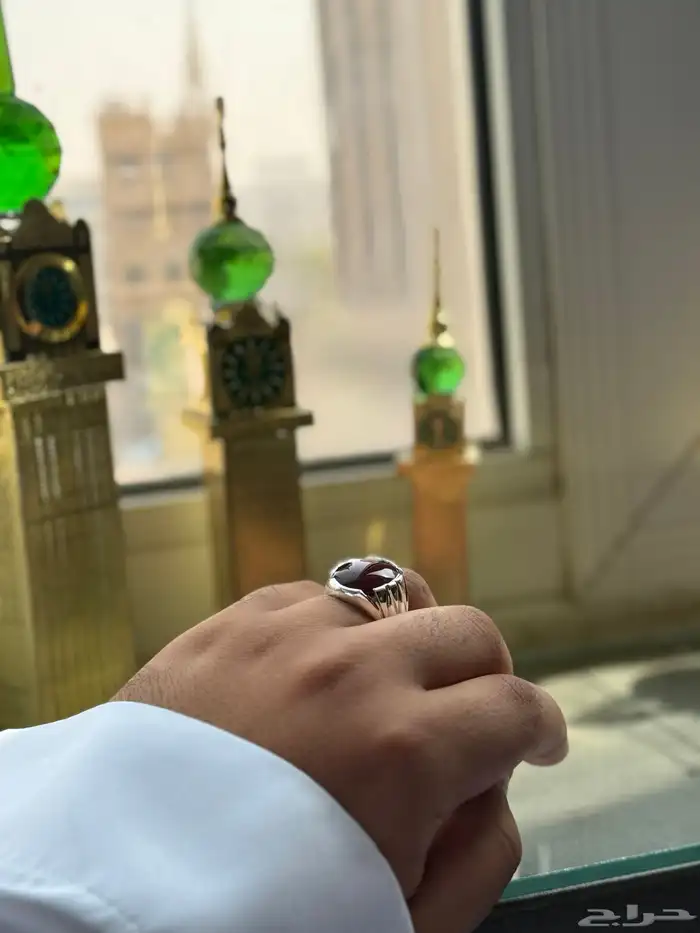 خاتم عقيق يماني كبدي بصياغة محلية راقية-199ريال فقط 7