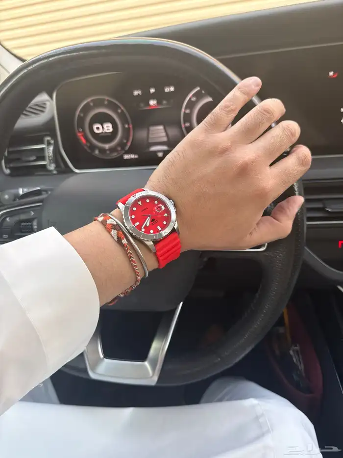 ساعة فوسيل ارنج ناري جذابه ملفته   عينك ميزانك 0