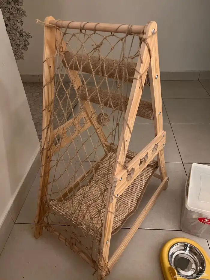 بيت قطة واكل قطط مع صحن وليتر بوكس 0