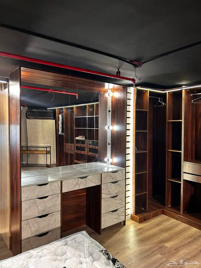 دولاب مكشوف حرف L بتسريحه 2