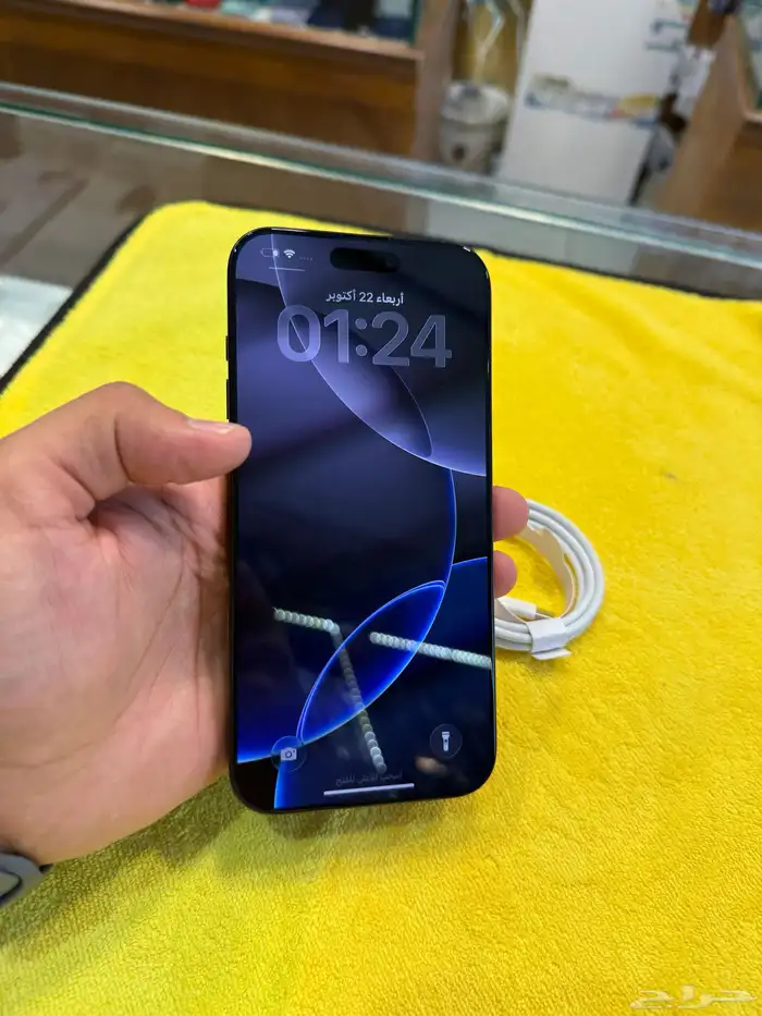 آيفون 16 برو ماكس بطارية 100  256 قيقاء عدد الدورات 17 8